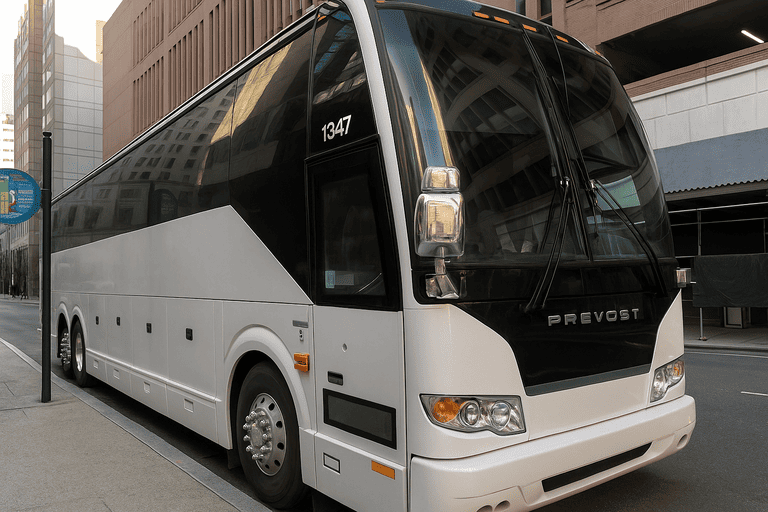 a Charter Bus Rental Gardena coach bus