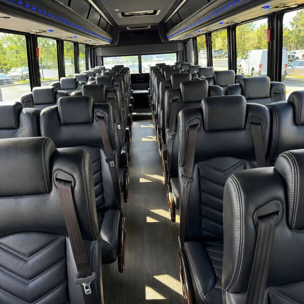 25 passenger minibus inside