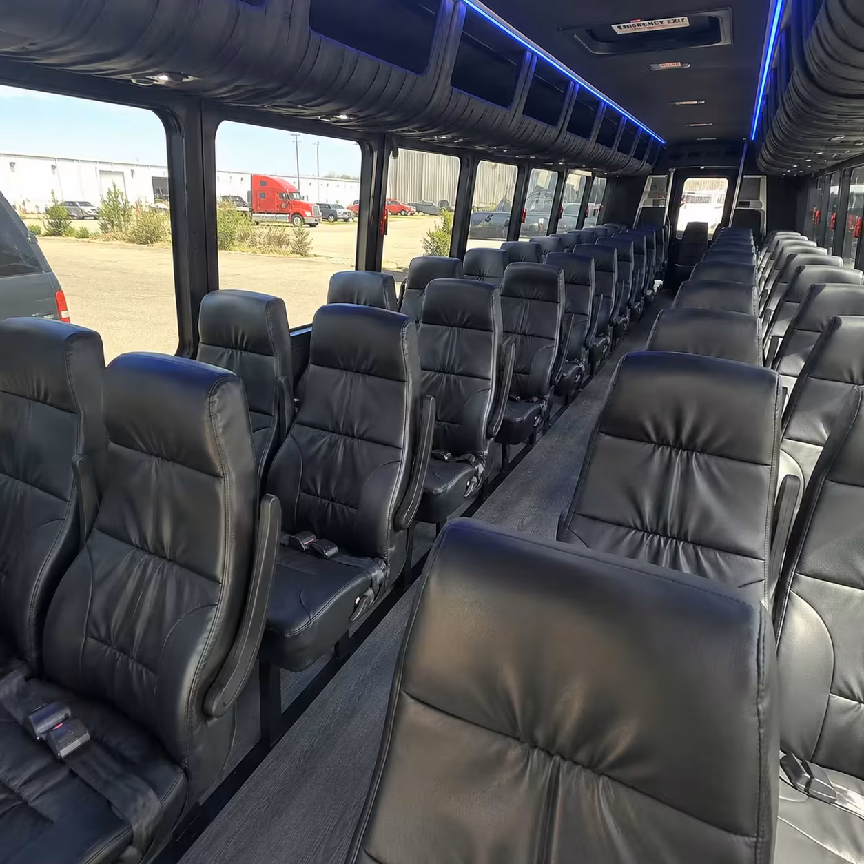 35 passenger minibus interior